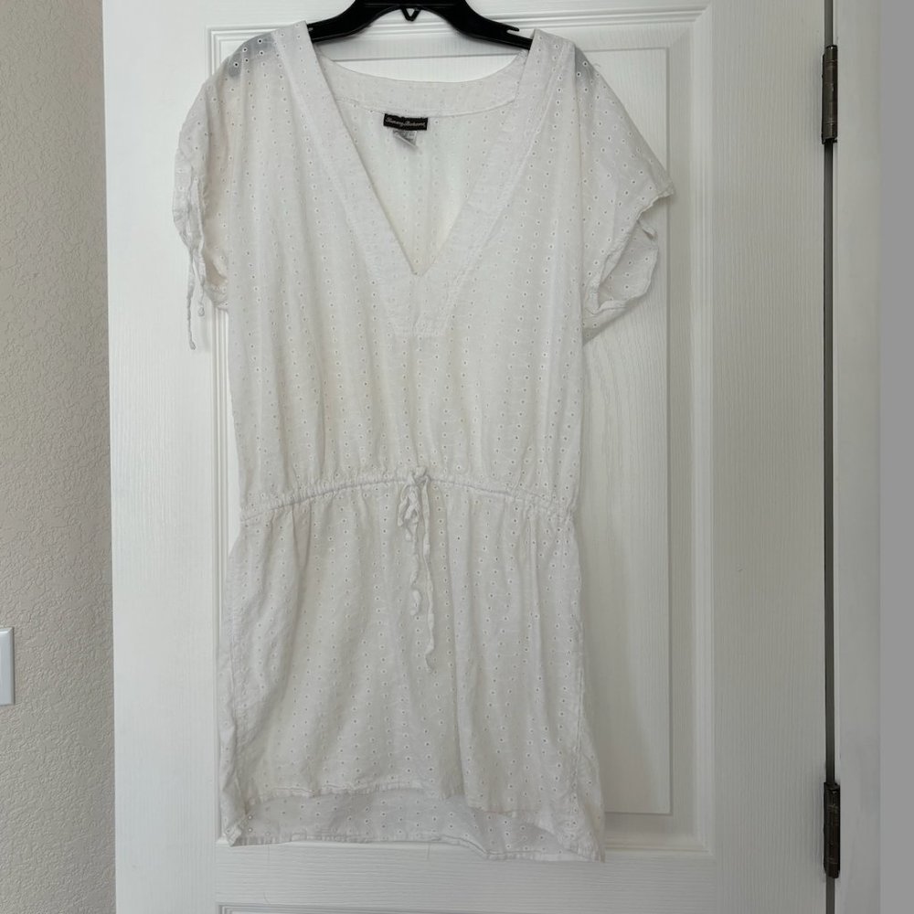 Tommy Bahama White Eyelet Coverup Dress